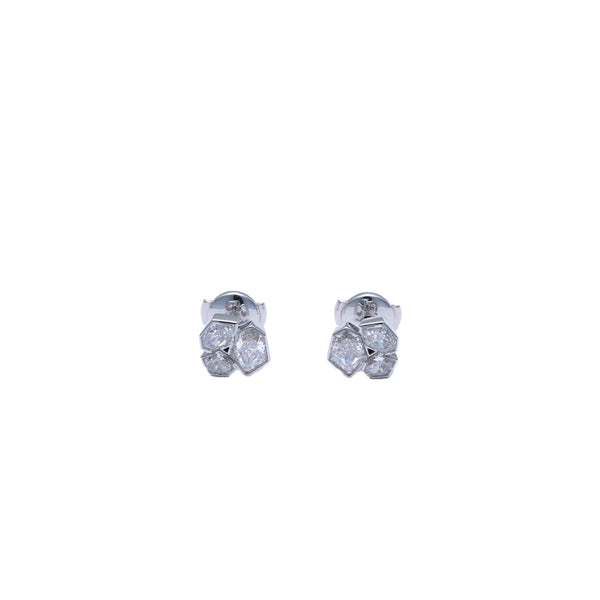 UNSAID - Supernova Diamond Stud Earring - (Wg)