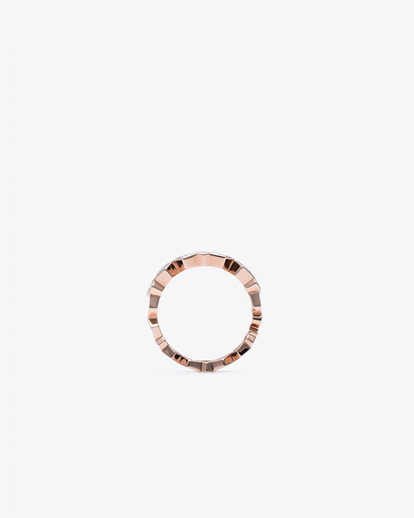 UNSAID - Supernova Diamond Trio Stack Ring - (Rg)