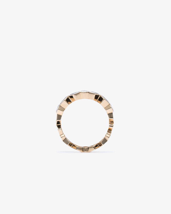 UNSAID - Supernova Diamond Trio Stack Ring - (Yg)