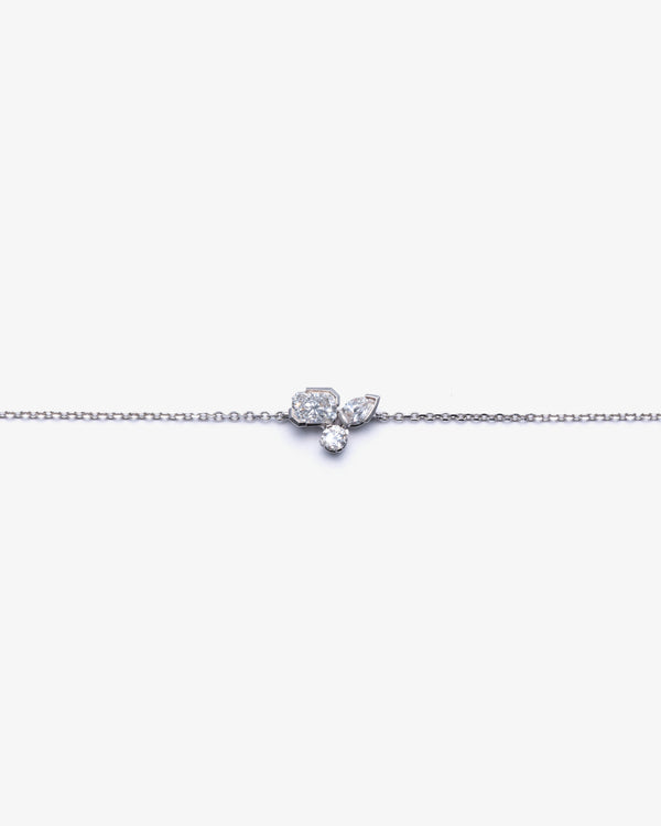 UNSAID - Meta Diamond Cluster Bracelet - (Wg)