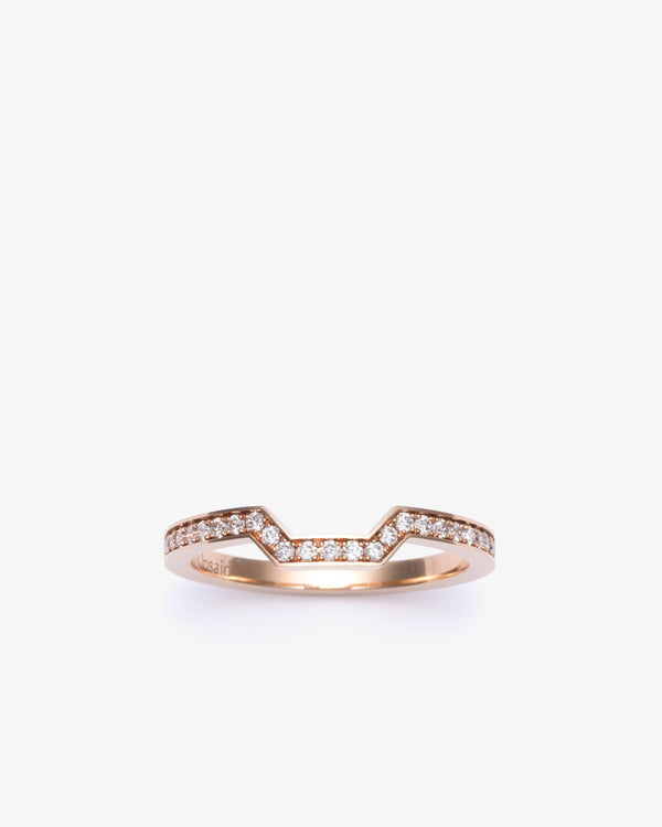 UNSAID - Meta Diamond Pave Band Ring - (Rg)