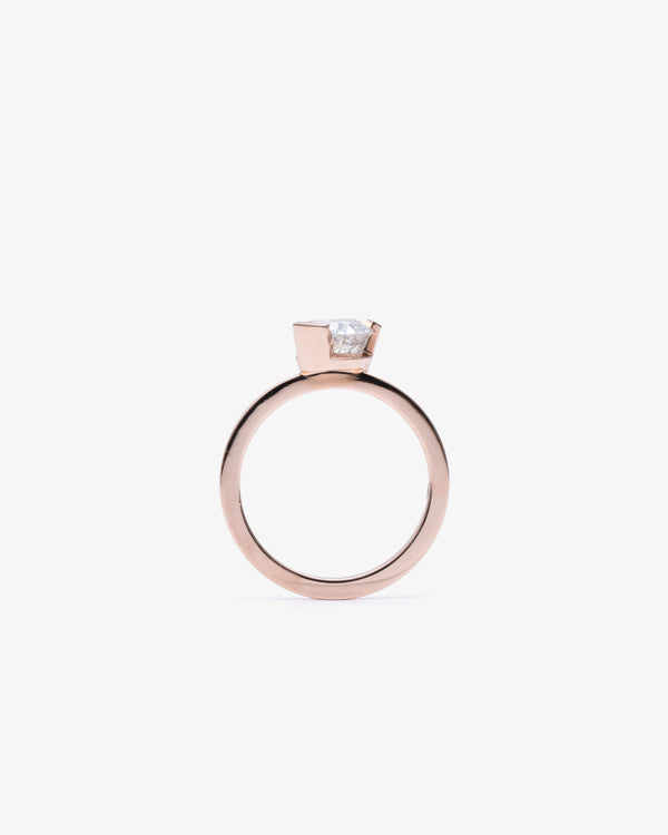 UNSAID - Meta Diamond Pear Solitaire Ring - (Rg)