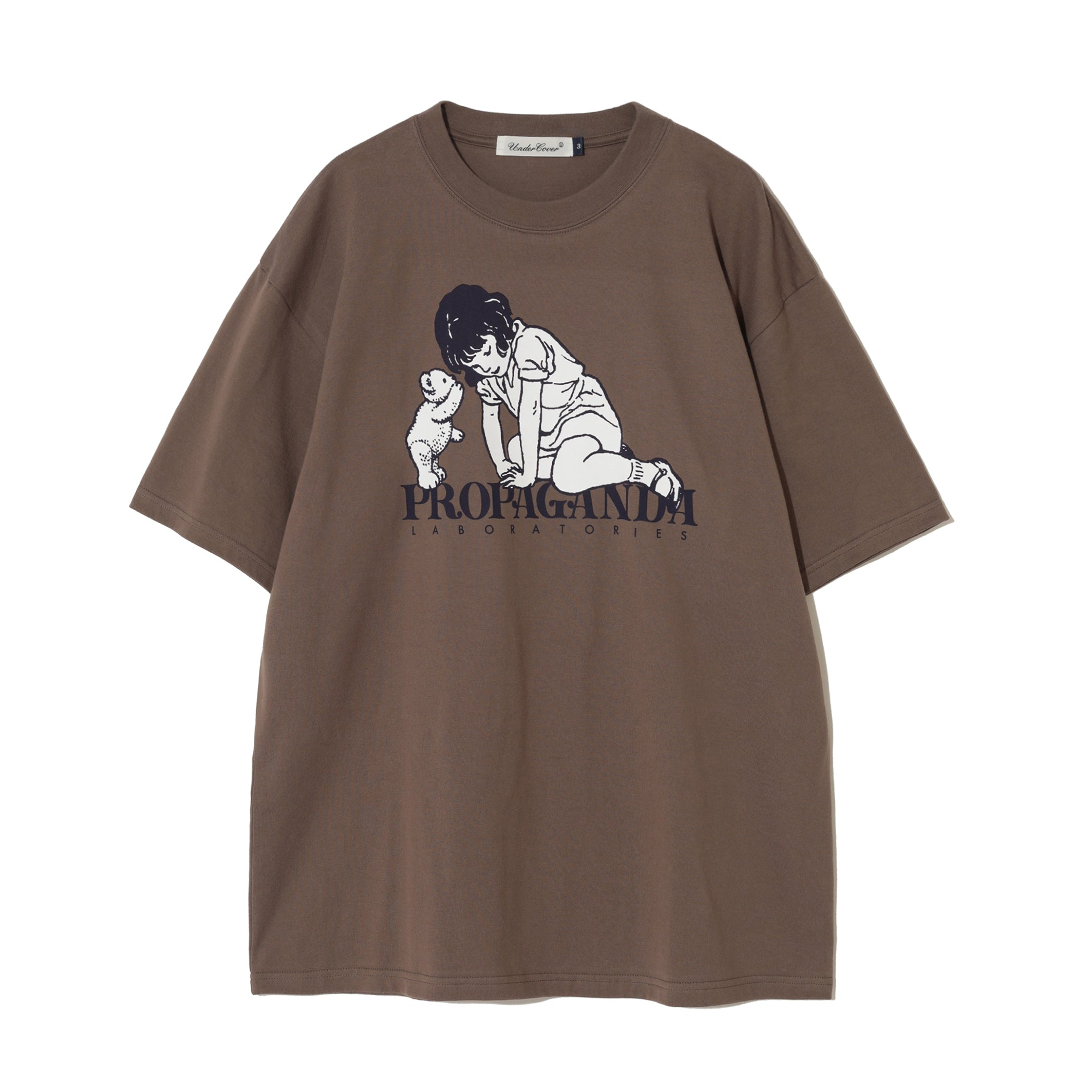 UNDERCOVER : Tee Girl Bear Propaganda Lab (Gray Beige) | DSMG E-SHOP