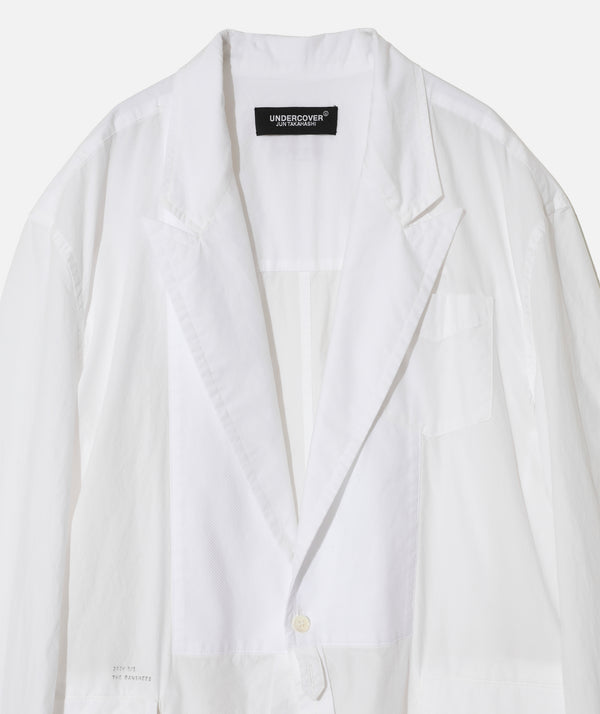 UNDERCOVER -  Typewriter Shirt Custom Long Jacket - (White)