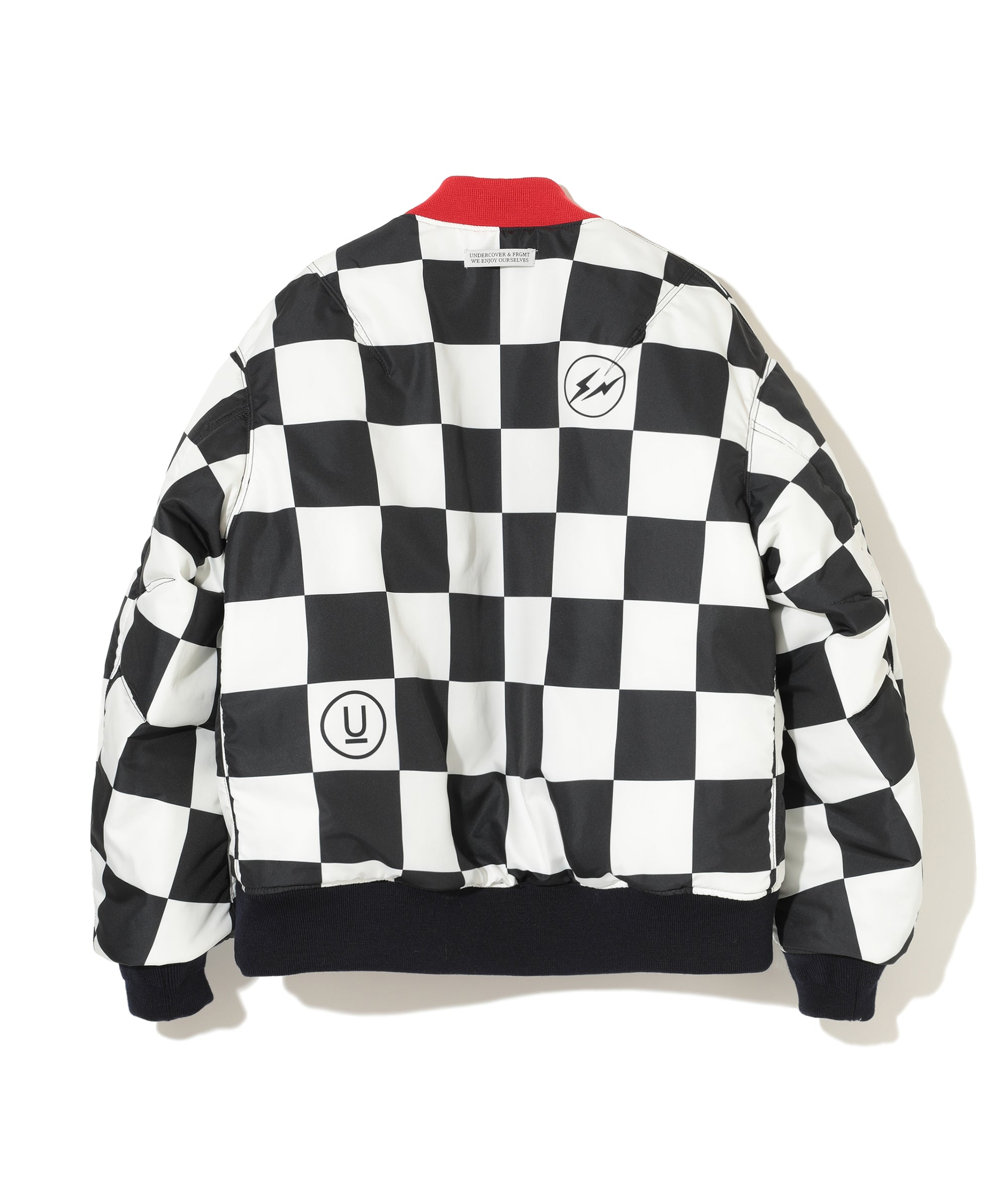 UNDERCOVER X FRAGMENT Checker Reversible Ma1 (Frgmt (Navy) DSMG
