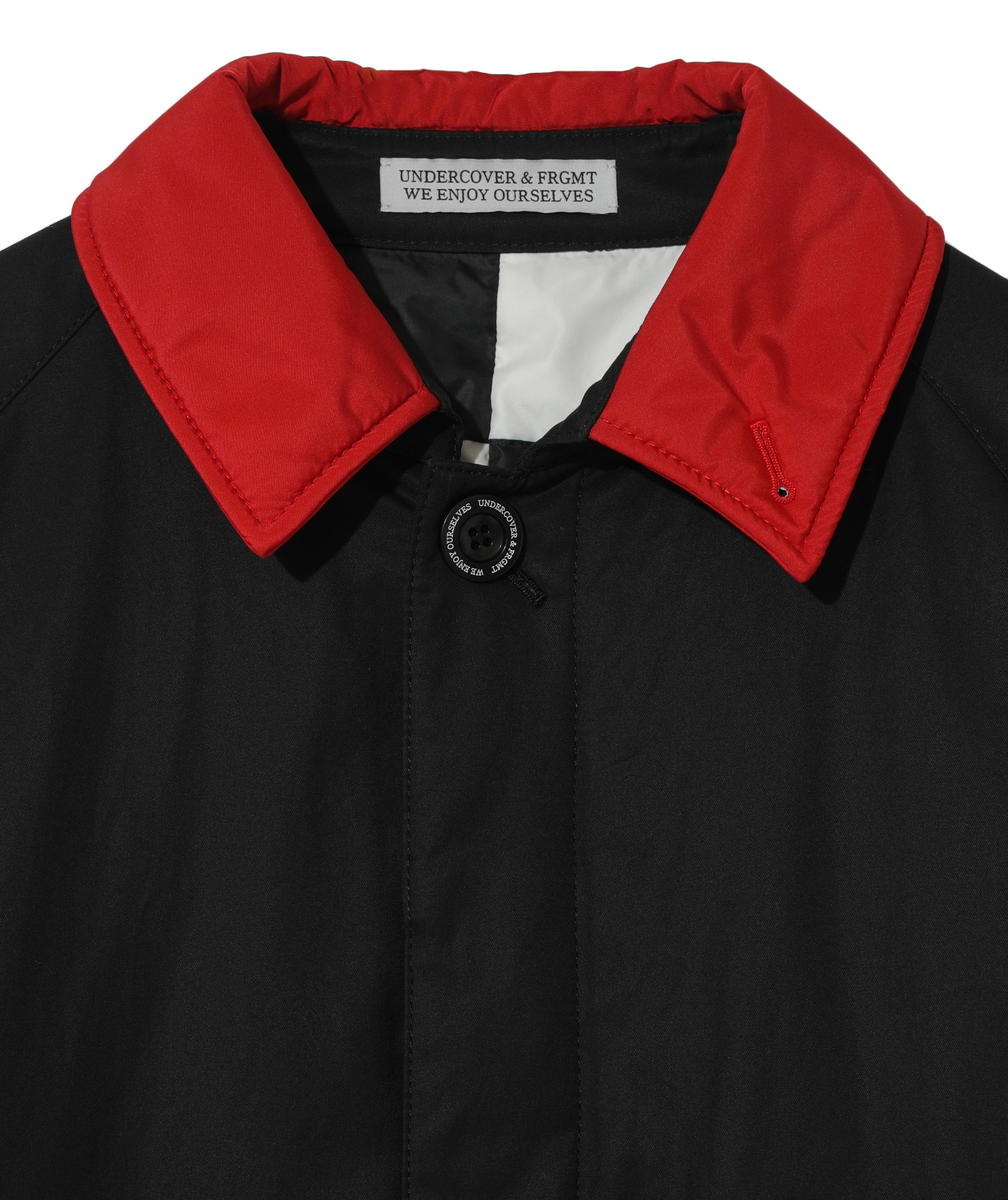 UNDERCOVER X FRAGMENT - Checker Stain Collar Ct (Frgmt - (Black