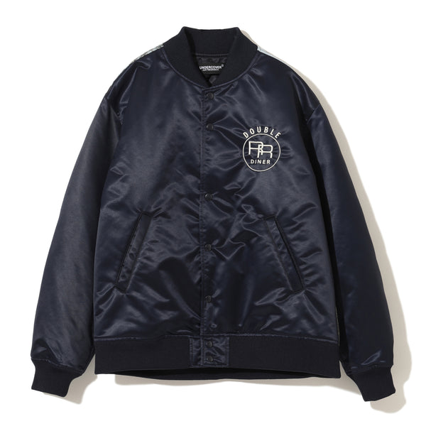 UNDERCOVER - Back Tpjqny Satin Twill Stadium Jacket - (NAVY)