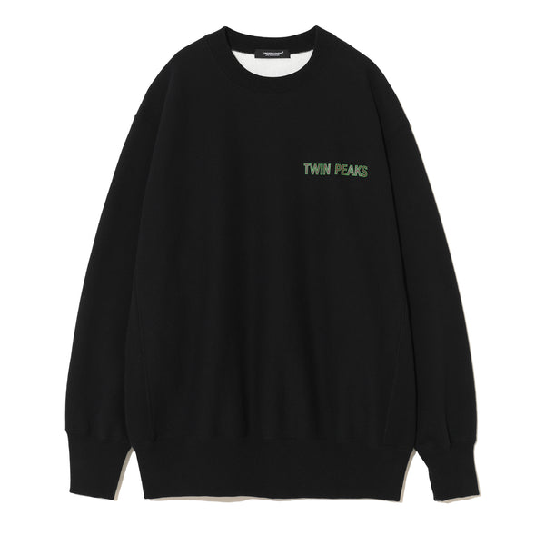 UNDERCOVER - Back All Over Pattern Printed Armpit Rib Sweatshirt Welcome Twin Peaks - (BLACK)