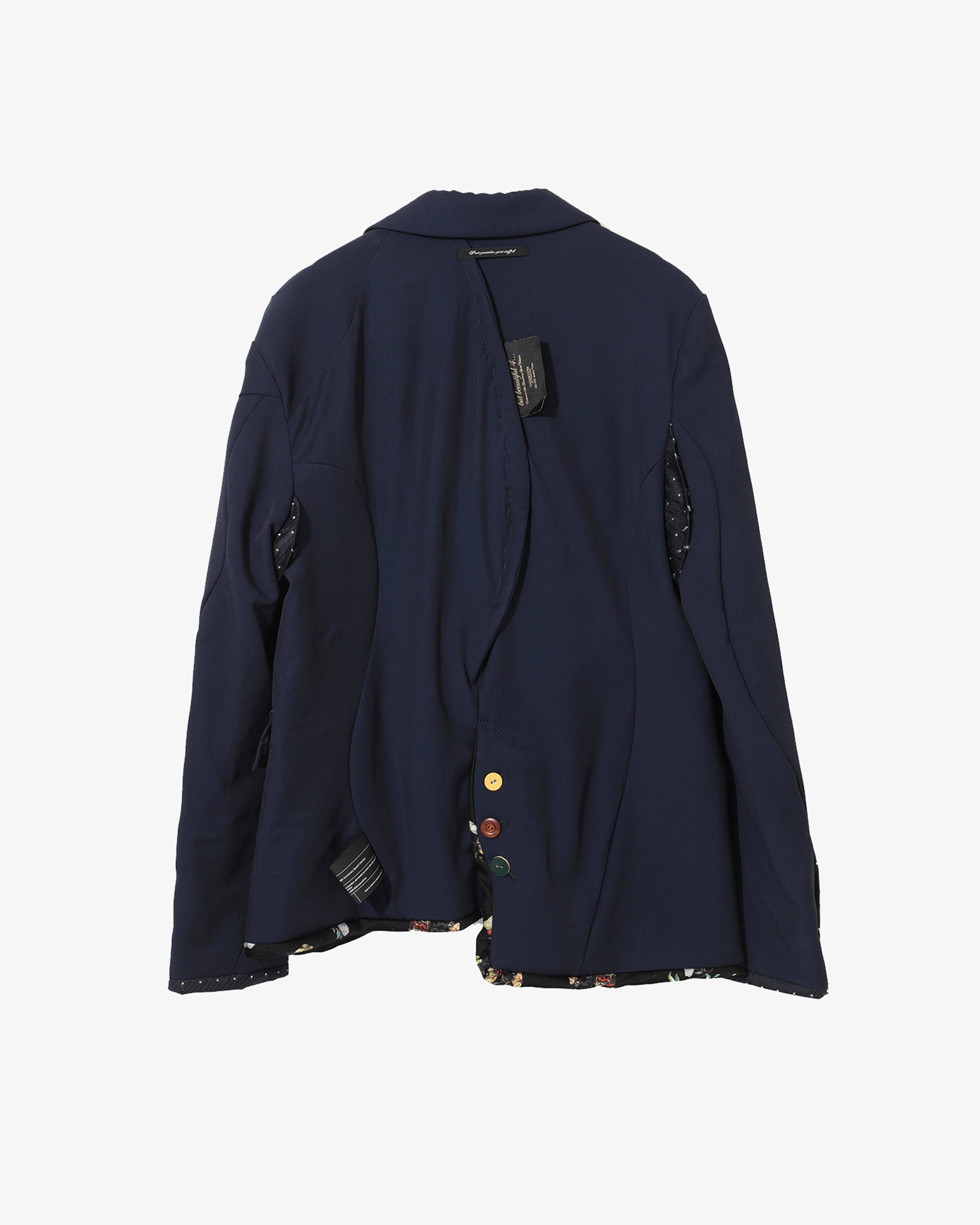 UNDERCOVER ジャケット UNDERCOVER W: Wool Peaked Label Jacket (Navy) | DSMG E-SHOP