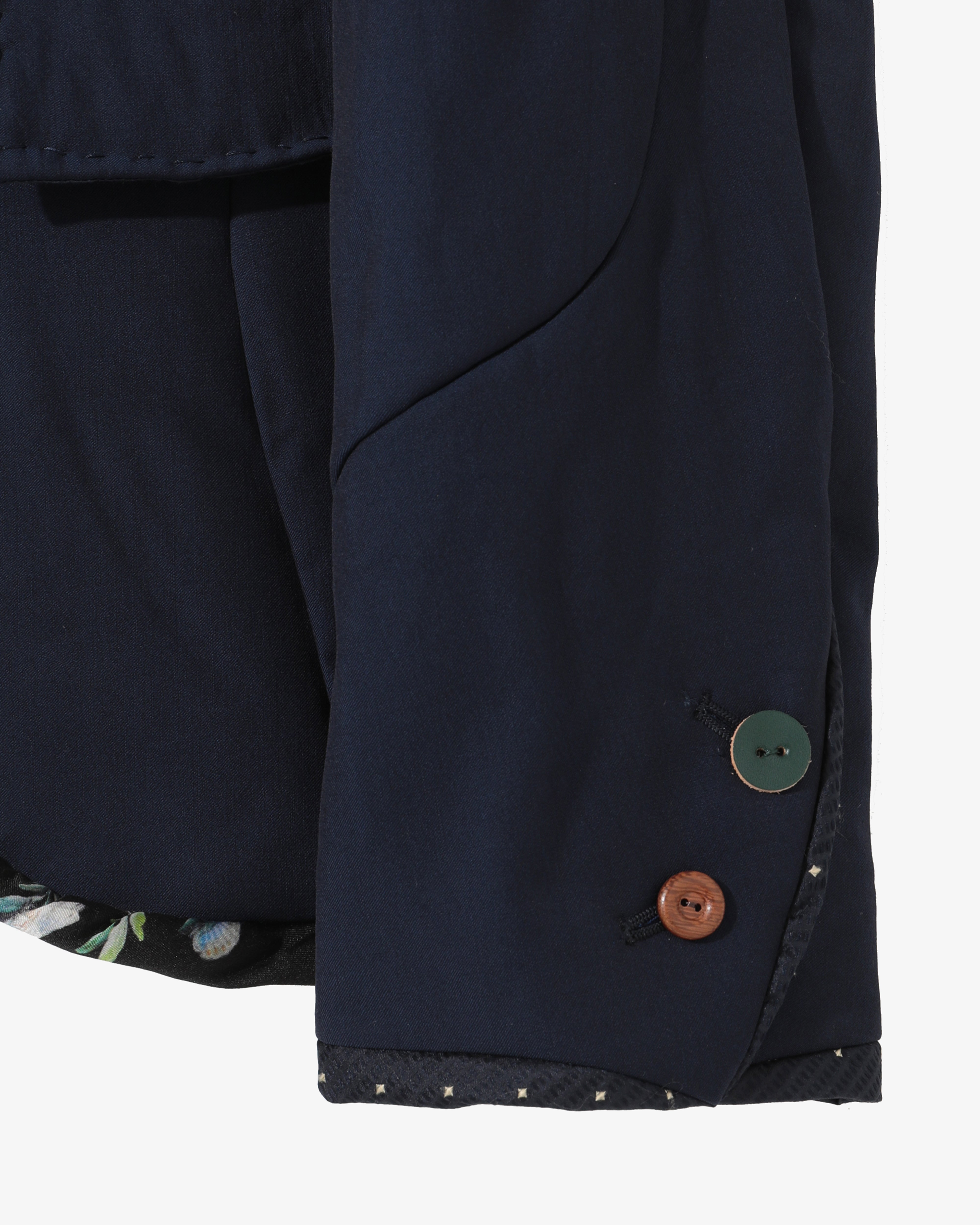 UNDERCOVER W: Wool Peaked Label Jacket (Navy) | DSMG E-SHOP