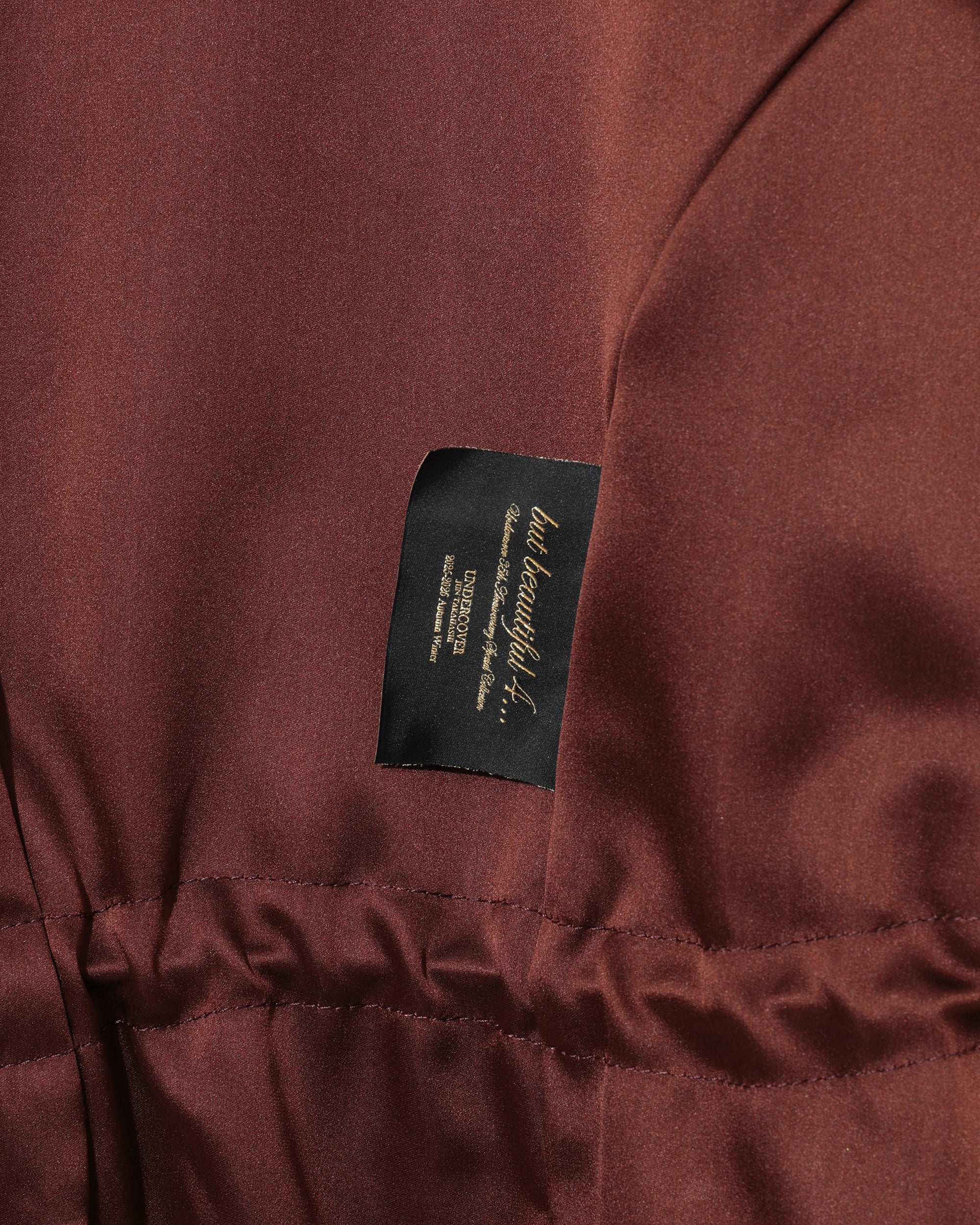 UNDERCOVER W: Double Face Satin Mod Coat (Dark Brown) | DSMG E-SHOP