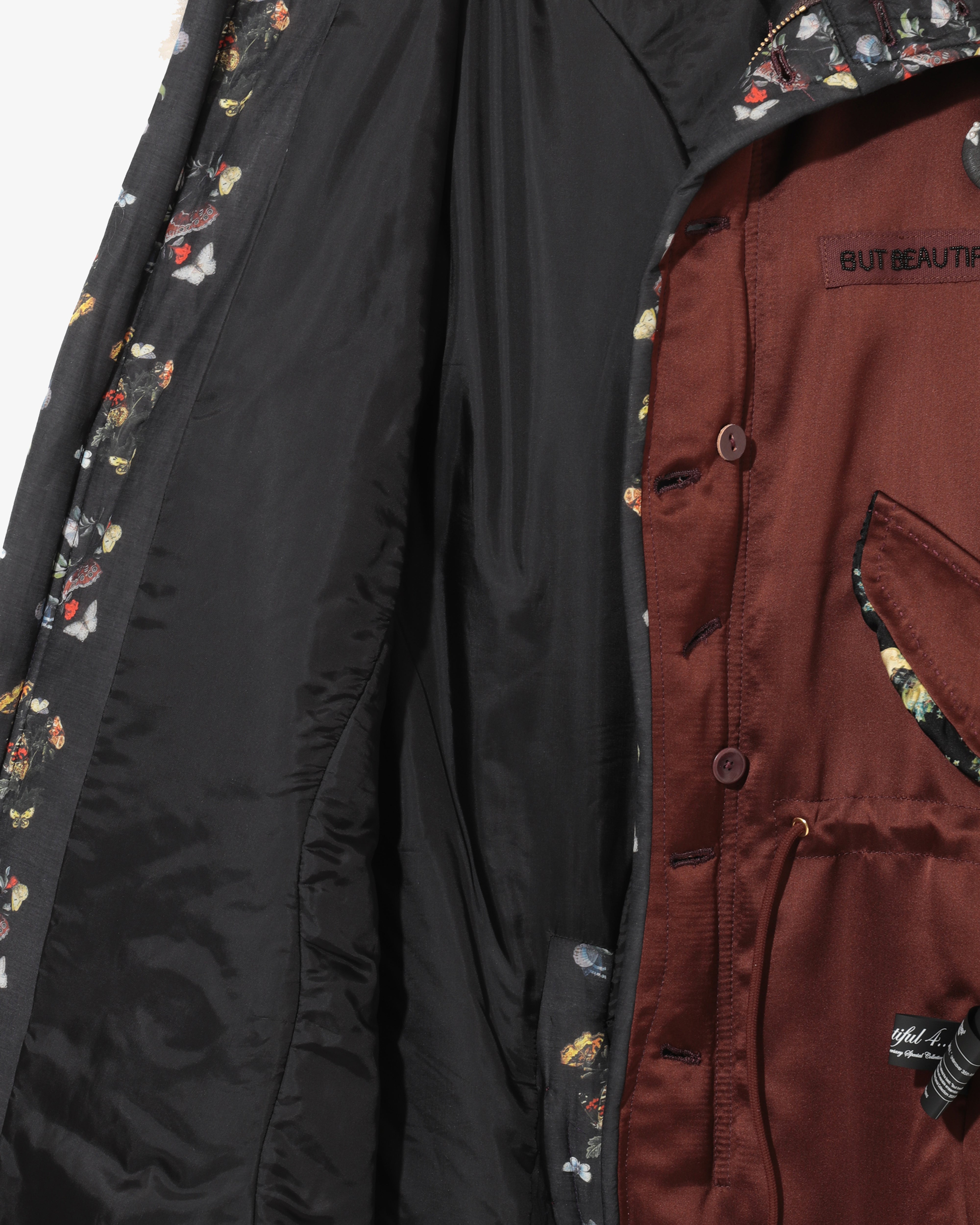 UNDERCOVER W: Double Face Satin Mod Coat (Dark Brown) | DSMG E-SHOP