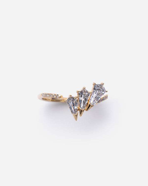 UNSAID - Phoenix Feather Pave Ring - (Yg)