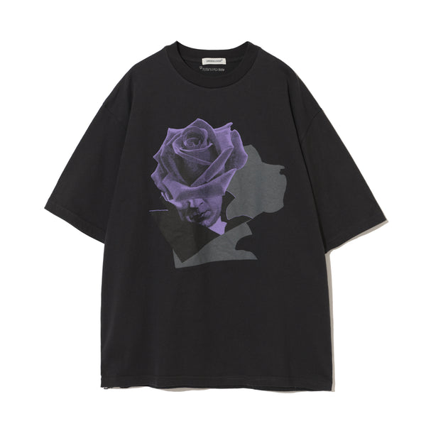 UNDERCOVER PRE M - 脇ziptee Rose Collage - (Black)