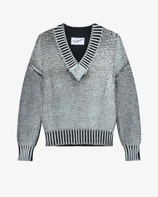 VAQUERA - Oversized Sweater - (Black White)