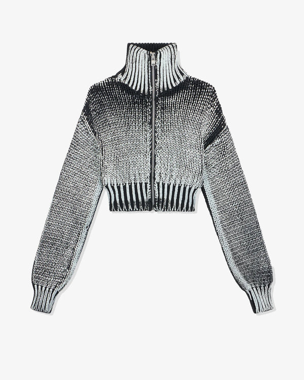 VAQUERA - Zipper Cardigan - (Black White)
