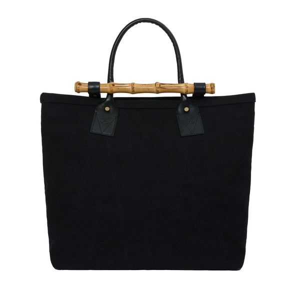 LUGGAGE LABEL - FILAMENT VERTICAL TOTE BAG - (Black)