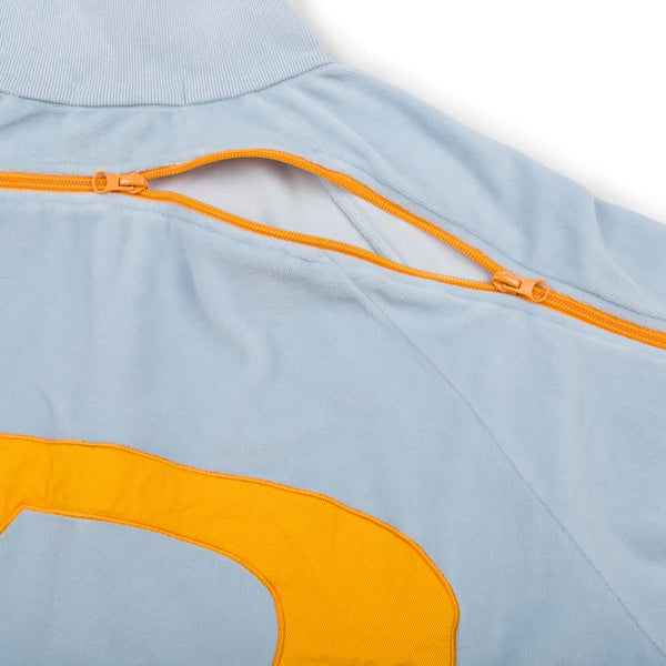 DENIM TEARS - Velour Warmup Jacket - (Light Blue)