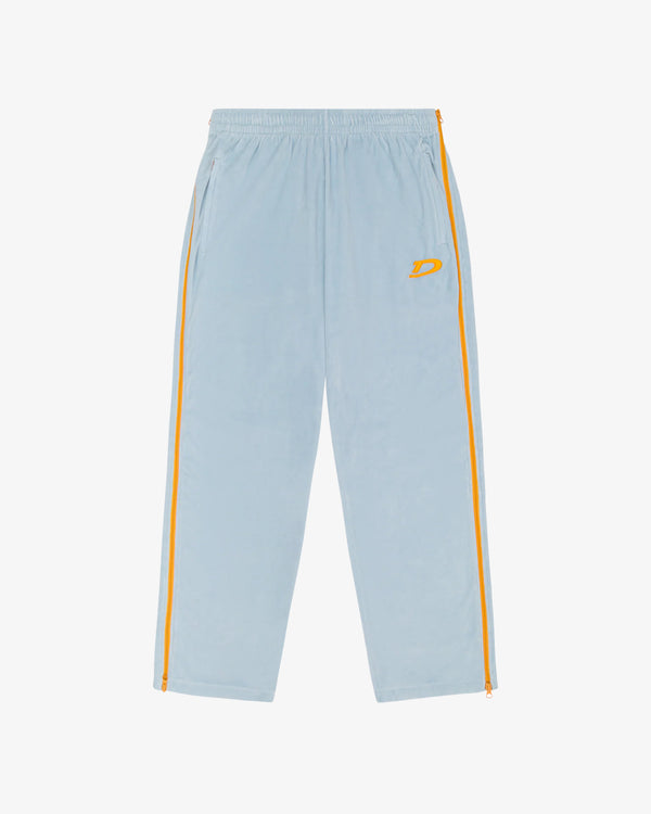 DENIM TEARS - Velour Warmup Track Pants - (Light Blue)