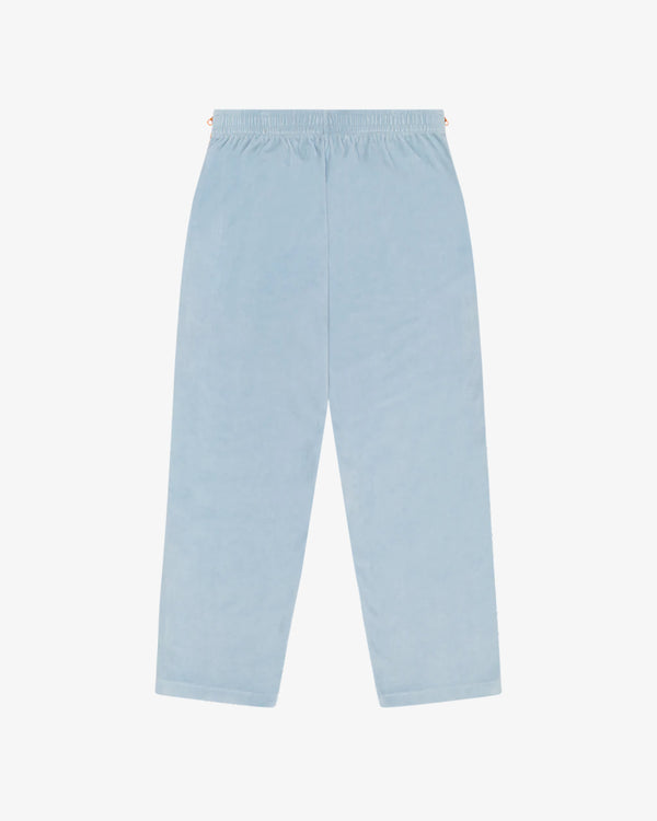 DENIM TEARS - Velour Warmup Track Pants - (Light Blue)