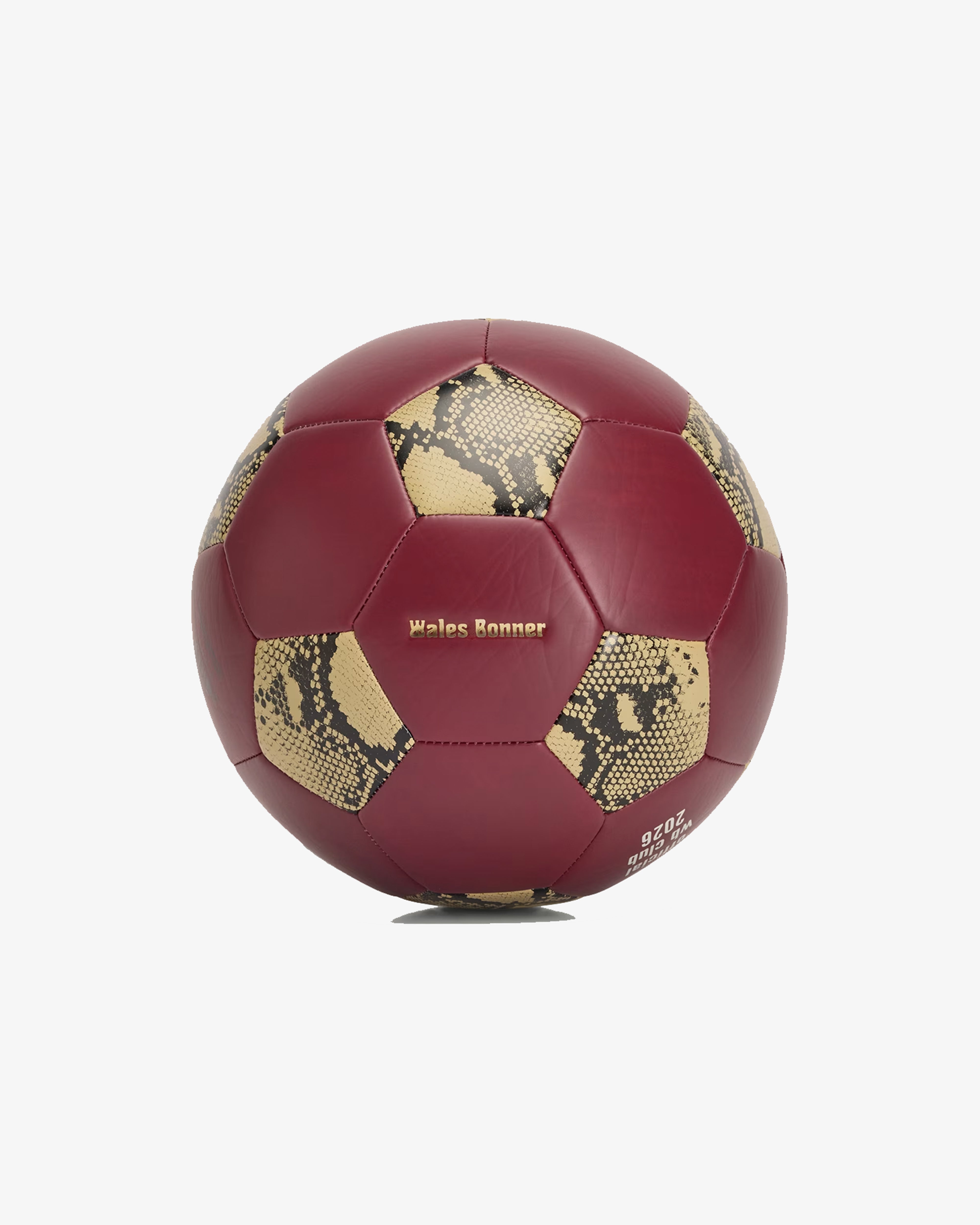 ADIDAS X WALES BONNER: Stmt Wb Ftbl Ball (Burgudy) | DSMG E-SHOP