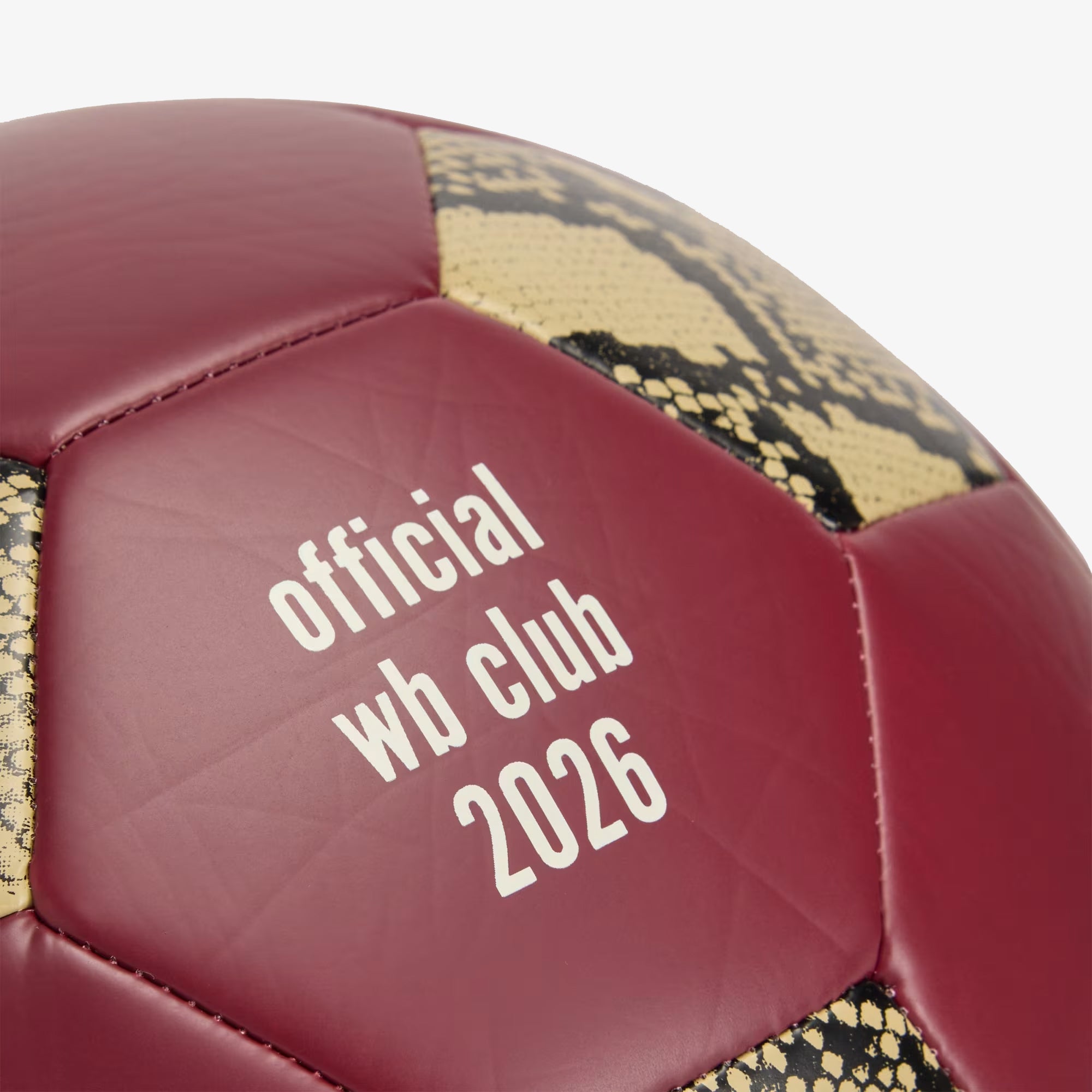 ADIDAS X WALES BONNER: Stmt Wb Ftbl Ball (Burgudy) | DSMG E-SHOP