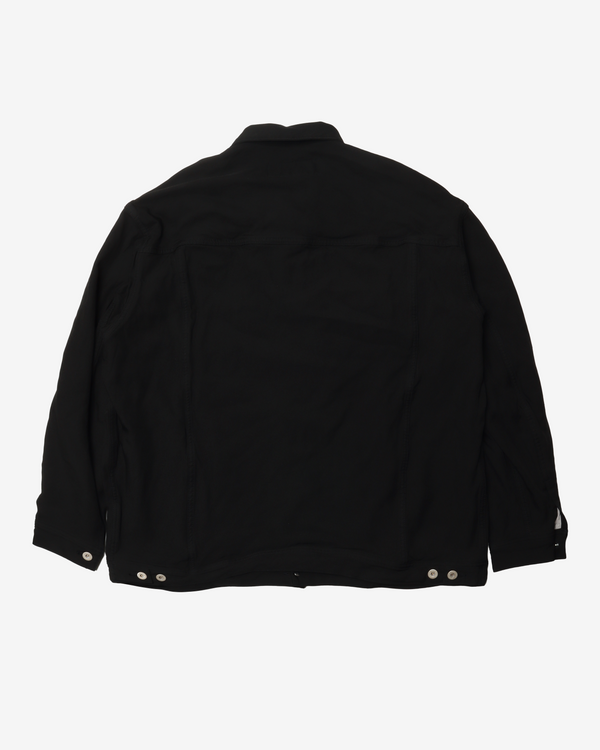 COMME DES GARCONS HOMME - Polyester Serge Plaingarment Treated Jackets - (Black)