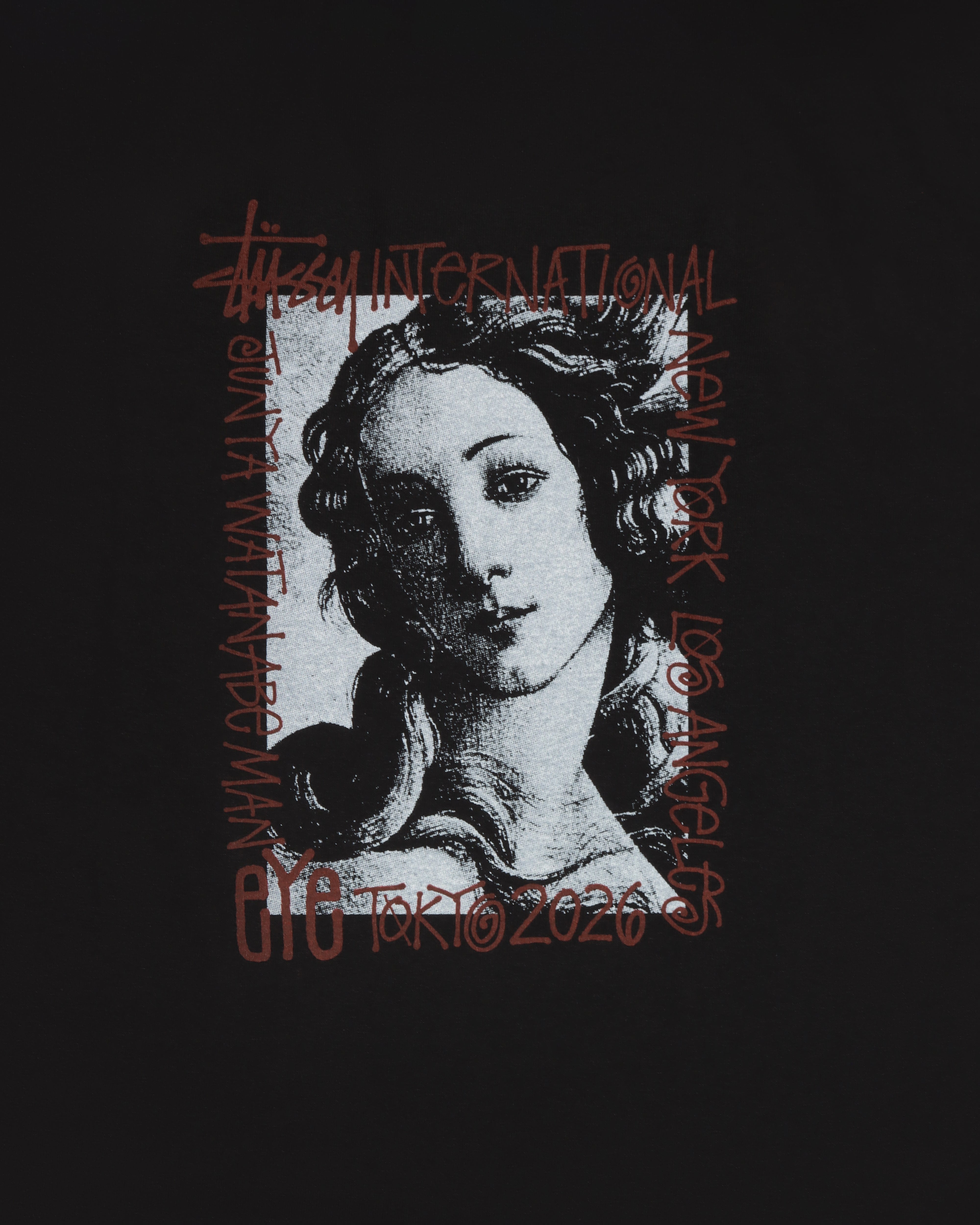 JUNYA WATANABE MAN: Stussy Venus T-Shirt Tees (Black) | DSMG E-SHOP
