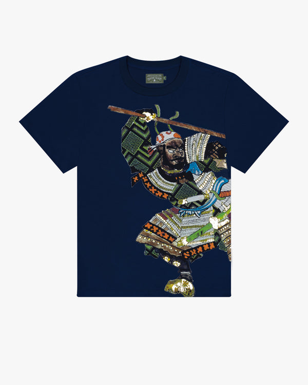 DENIM TEARS - Yasuke Tee - (Pageant Blue)