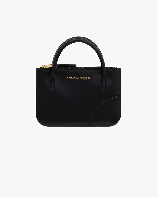 Cdg Wallet - Zip Small Pouch With Handle - (Black)