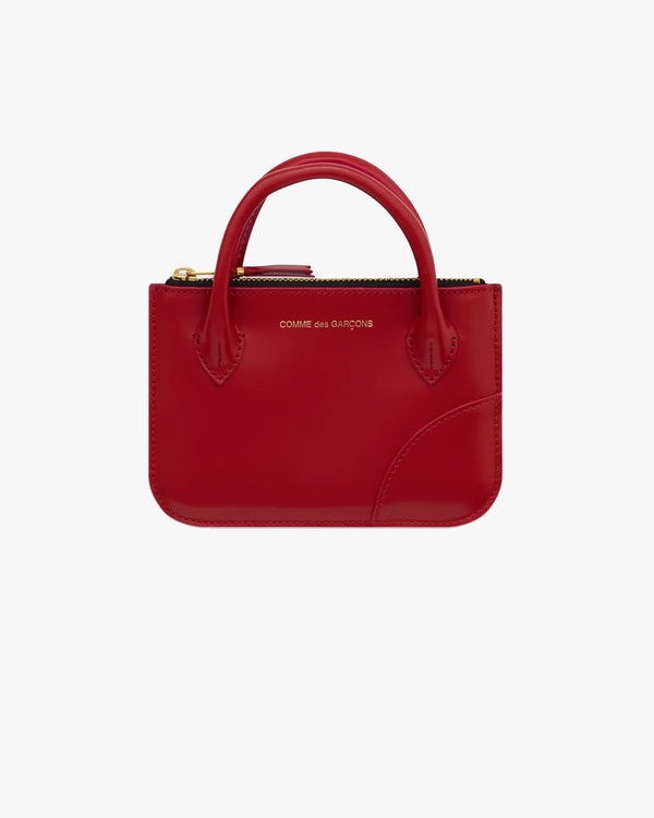 Cdg Wallet - Zip Small Pouch With Handle - (Red)