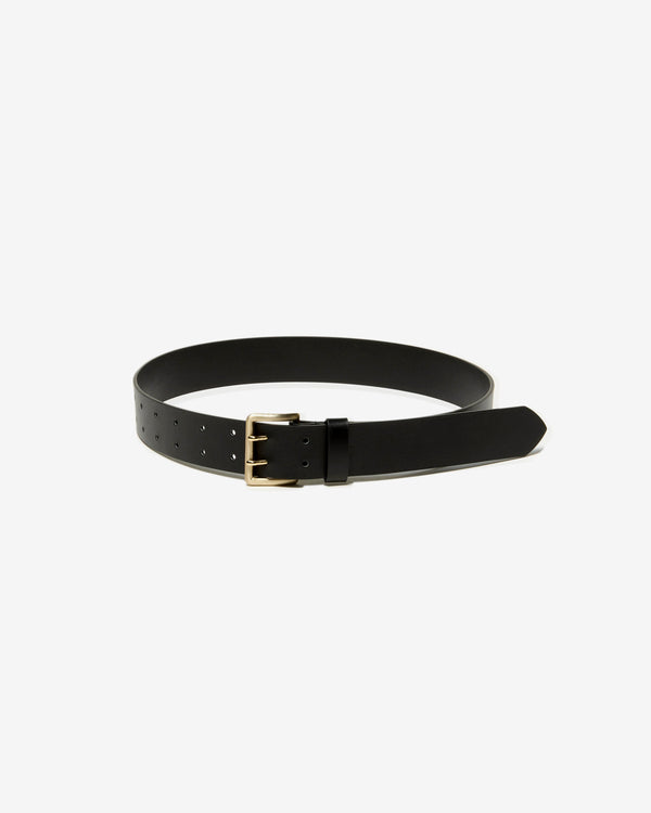 AURALEE - Two-Hole Buckle Belt - (Black)