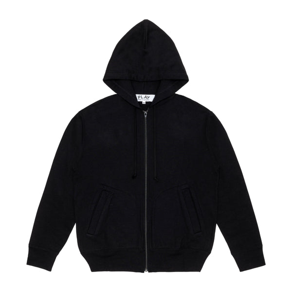 PLAY COMME des GARÇONS - Cotton Zip-Up Hoodie With Black Emblem - (Black)