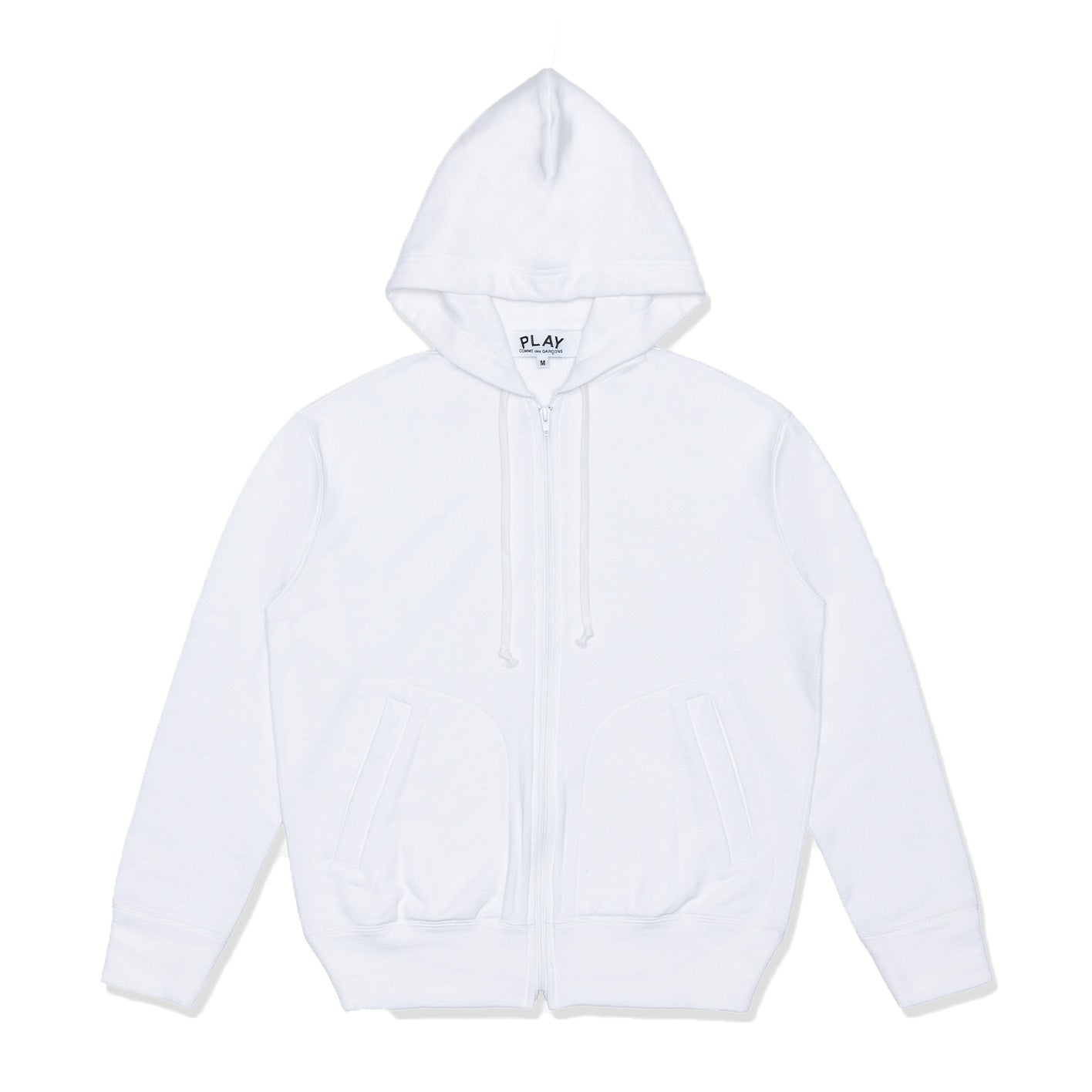 PLAY COMME des GARÇONS: Cotton Zip-Up Hoodie With Black