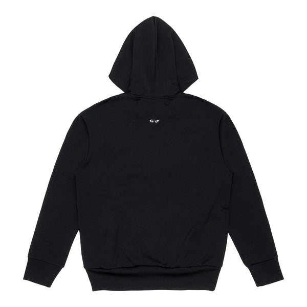 PLAY CDG - Unisex Back Printed Zip-Up Hoodie - (BLACK)