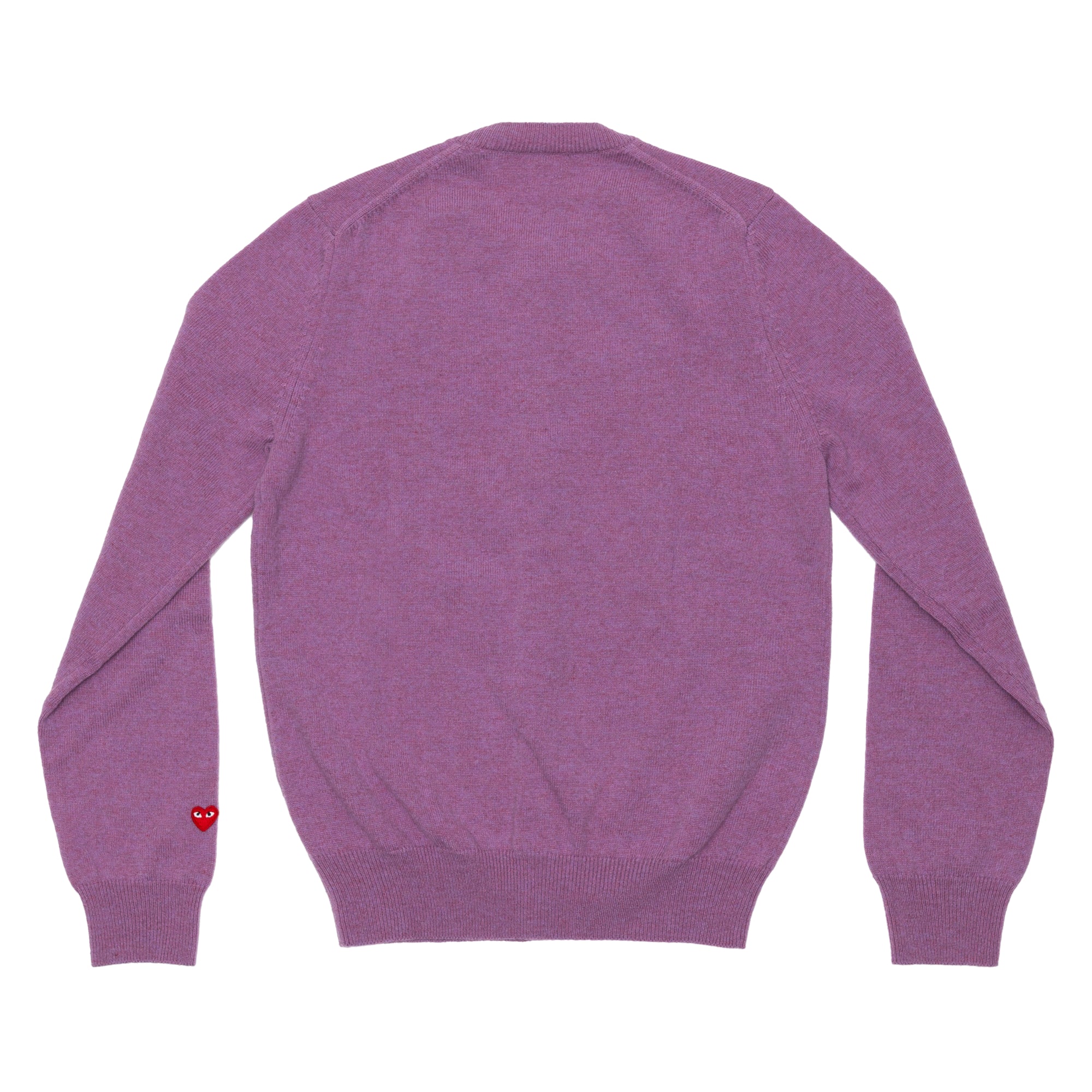 PLAY CDG  - Top Dyed Carded Lambswool Women's Cardigan - (Purple) view 2