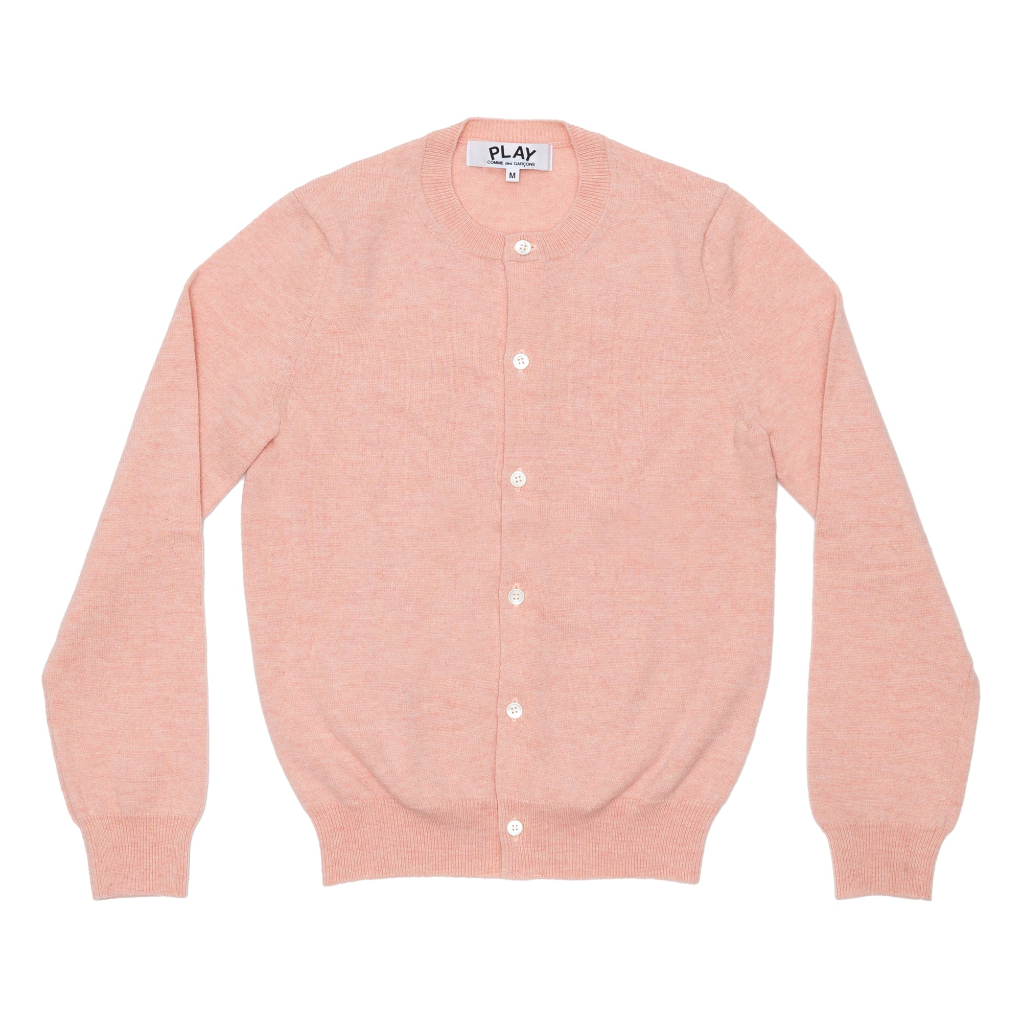 PLAY CDG  - Top Dyed Carded Lambswool Women's Cardigan - (Pink) view 1