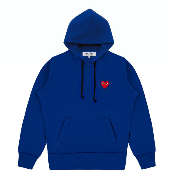 PLAY COMME des GARÇONS - Zip-Up Hoodie With Red Emblem - (Navy)