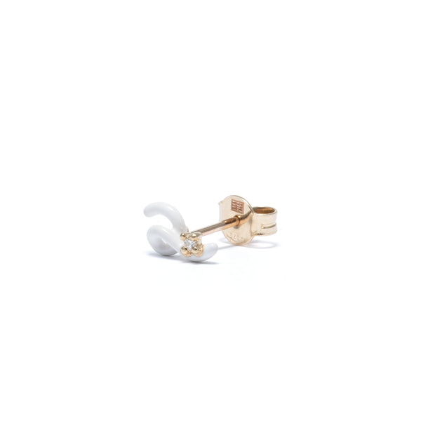 BEA BONGIASCA - Mini Loop Earring In 9Kt Yello - (W)