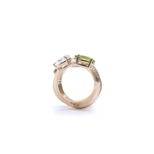 BEA BONGIASCA - Vine Wrapped Cocktail Ring - (Pnn)
