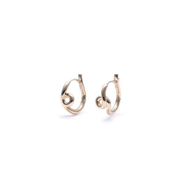 BEA BONGIASCA - Wave Hoops Earrings - (Yg)