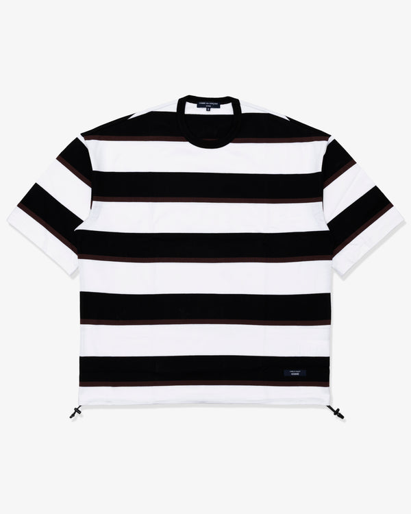 COMME des GARCONS HOMME - Cotton Jersey Multi Horizontal Stripes - (Blk/Brn/Wht)