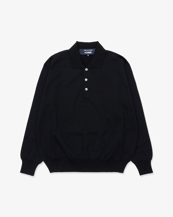 COMME des GARCONS HOMME - Worsted Wool Jersey - (Black)