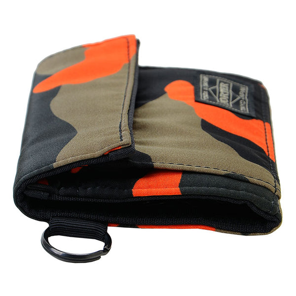PORTER - Ps Camo Wallet - (Woodland Orange)