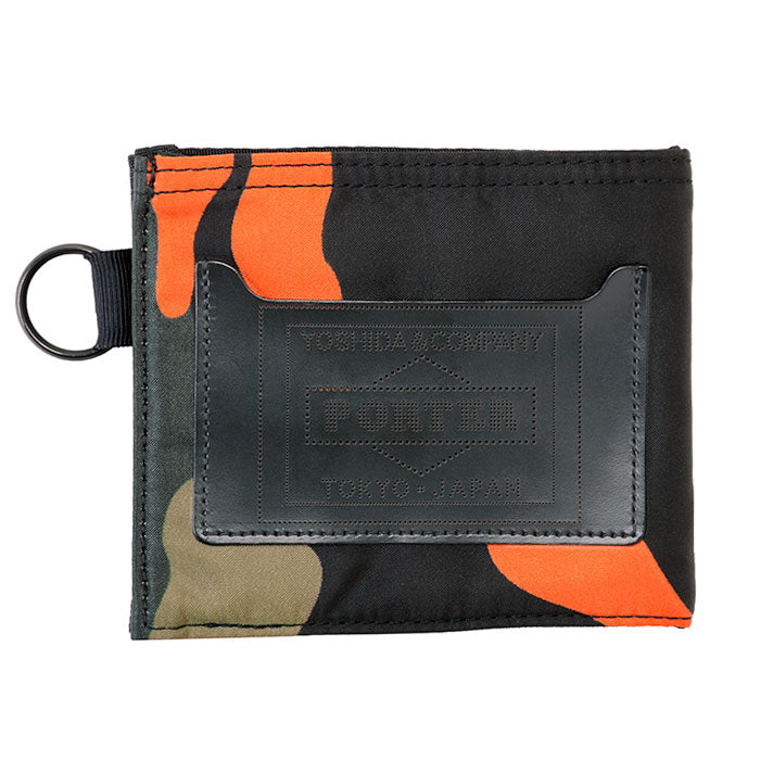 PORTER: Ps Camo Wallet (S) (Woodland Orange) | DSMG E-SHOP