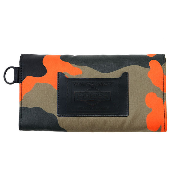 PORTER - Ps Camo Long Wallet - (Woodland Orange)