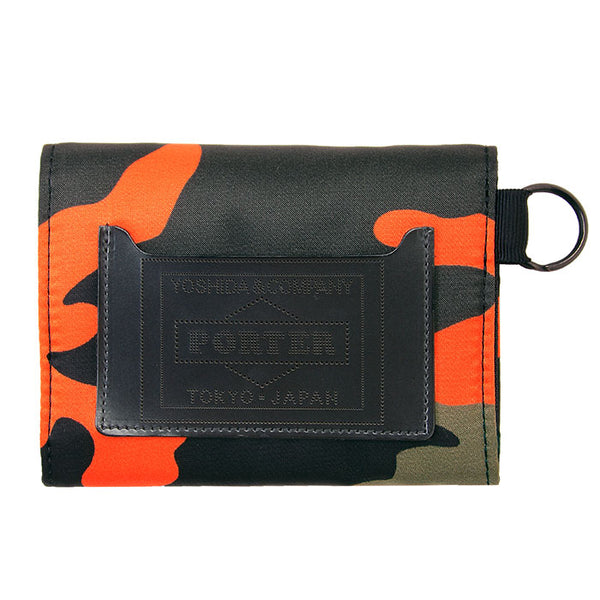 PORTER - Ps Camo Wallet - (Woodland Orange)