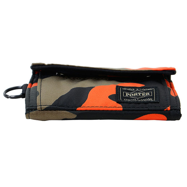 PORTER - Ps Camo Wallet - (Woodland Orange)