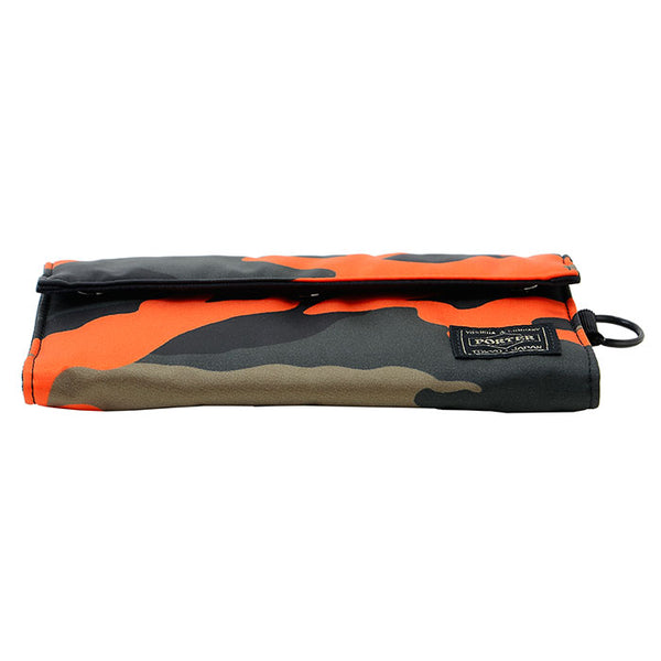 PORTER - Ps Camo Long Wallet - (Woodland Orange)