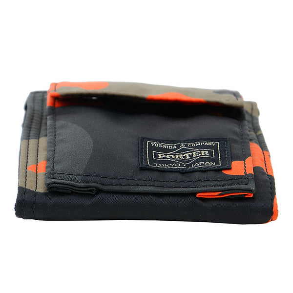 PORTER - Ps Camo Wallet (S) - (Woodland Orange)